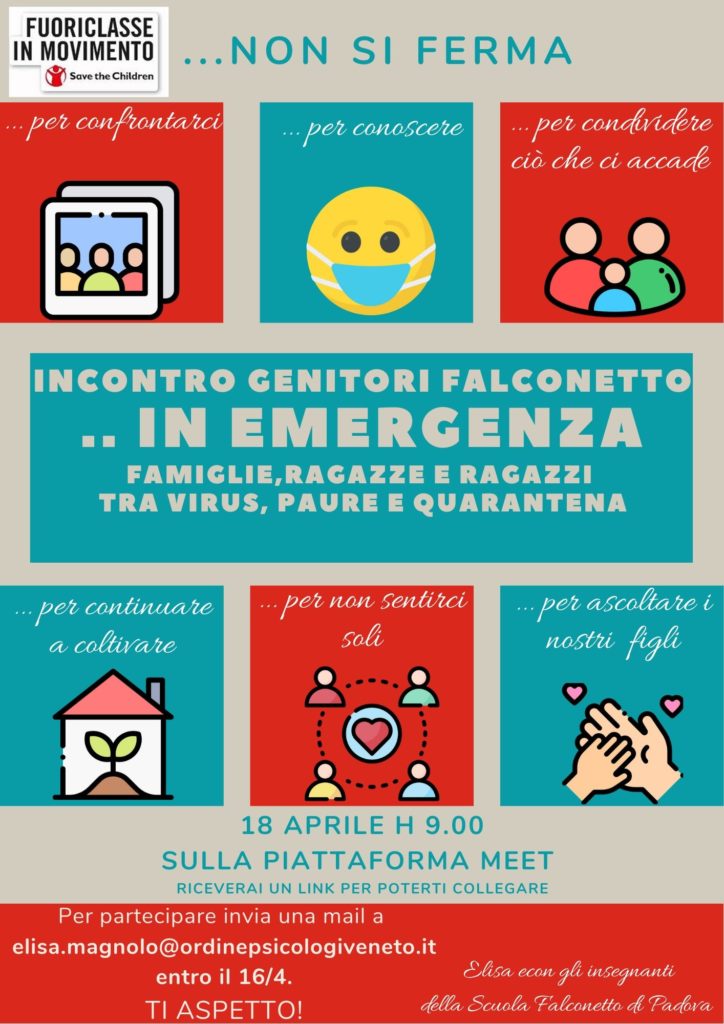Incontro Genitori.. in Emergenza – Scuola secondaria Falconetto Padova